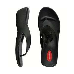 Okabashi Splash Wedge Thong Sandal, Flip Flop  BLACK (size  LARGE 10 