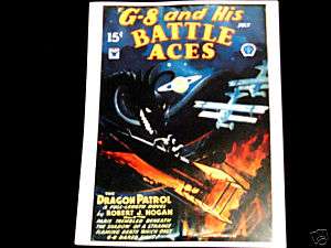 COVER REPRINT / G 8 AND HIS BATTLE ACES PLATINUM SCI FI  