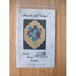  Hearts and Tulips Applique Quilt Pattern