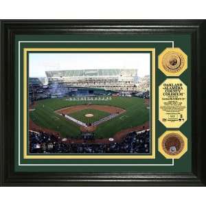  Oakland Alameda County Coliseum 24KT Gold & Infiled Dirt 