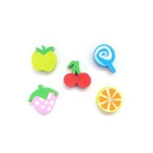  Japanese Fun 40+ Tiny Fruit Eraser Pack Toys & Games