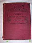 Antique 1877 Websters Handy English Dictionary Pocket Book 