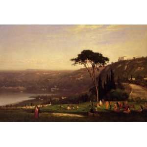   Made Oil Reproduction   George Inness   32 x 22 inches   Lake Albano