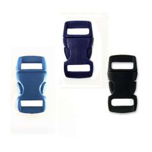  Mix of 15 Black, Light Blue, Sapphire Blue 3/8 Buckles (5 