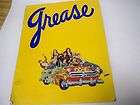 GREASE THEATER PROGRAM FROM THE 1970S TRAVOLTA PICS