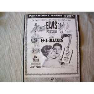  1960 GI Blues Elvis Movie Press Book 