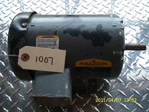 BALDOR 3/4 HP ELECTRIC MOTOR M3542  