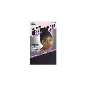  Dream Mesh Wrap Cap Black (6 pack) Beauty