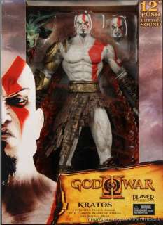 NECA God Of War 2 Infamous Kratos 12 SOUND PVC Action Figure New in 