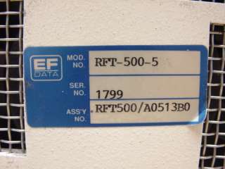 EF Data Comtech RFT 500 5 2.5 MHz RF Amplifier Terminal  