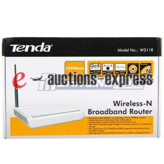 Tenda 11N 150Mbps Broadband Wireless Router 885397020011  