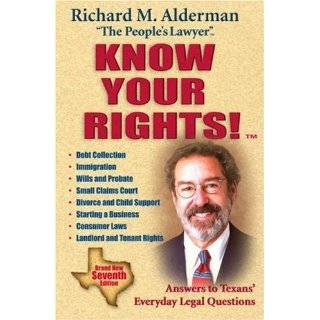   Texans Everyday Legal Questions by Richard M. Alderman (Nov 10, 2005