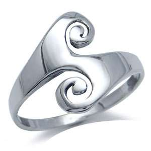 Tribal Wave 925 Sterling Silver Ring  
