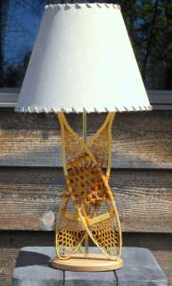 Denali Snowshoe Table Lamp Rustic Lodge Cottage Decor  