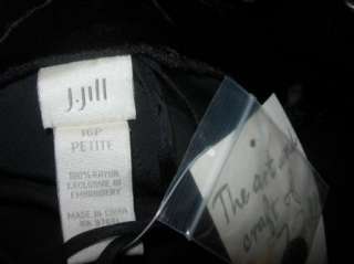 JILL Black Rayon VELVET Pants Size 16P  