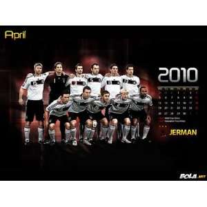  World Cup Soccer 2010 Poster Movie Team Germany Calendar 