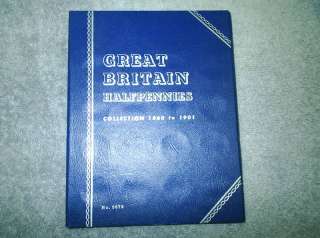 Whitman Folder # 9678 for Great Britain Halfpennies  
