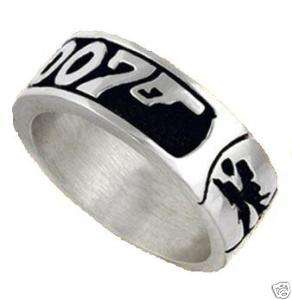 STERLING SILVER 925 JAMES BOND 007 RING ALL SIZE  