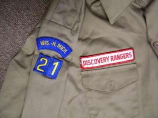 Vtg Royal/Discovery Rangers Uniform/Shirt Wis/Mich 16  