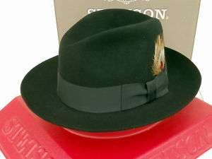 Stetson Dress Hat Sovereign Fur Felt Temple Black  