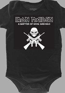 iron maiden baby onesie rock (a matter of mom and dad)  