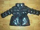 NWT Old Navy baby Girl fleece puffer jacket black coat 2 2T