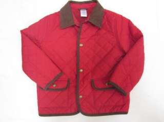 Gymboree HOLIDAY EXPRESS red quilted jacket coat 4T 5T  