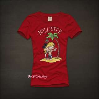 Hollister by Abercrombie Womens Graphic T Shirt Tee M Authenrtic 