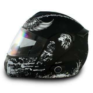 Vcan Bluetooth 2X Visors Crusader Modular Flip Up Motorcycle Helmet *L 