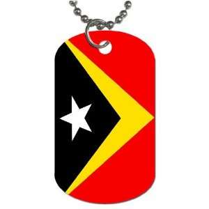  East Timor (Timor Leste) Flag Dog Tag 