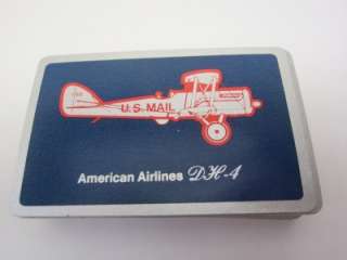   Cards vintage AMERICAN AIRLINES DH 4 deck, U.S. Mail plane AA  