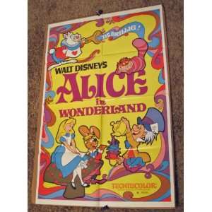  Alice In Wonderland   Original 1974 Movie Poster   27 x 41 