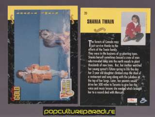 SHANIA TWAIN Western Music 1993 COUNTRY GOLD TRADING CARD  
