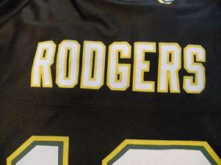 NEW GREEN BAY Packers Aaron Rodgers #12 BLACK YOUTH SMALL S SIZE 8 