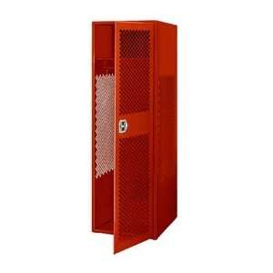  All Welded Gear Locker With Door 24x24x72 Red