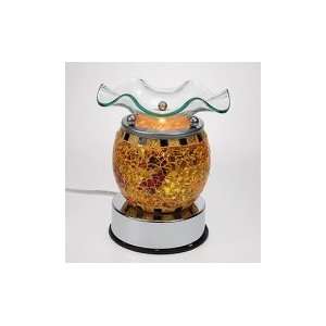  Electric Aroma Lamp   Touch Activated   Gold and Burgundy 
