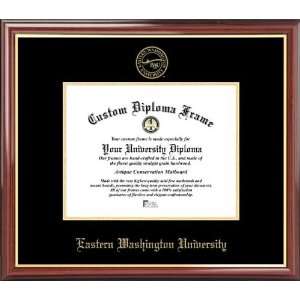  University Eagles   Embossed Seal   Mahogany Gold Trim   Diploma Frame