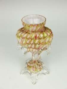 Franz Welz Bohemian antique Honeycomb aventurine glass vase  