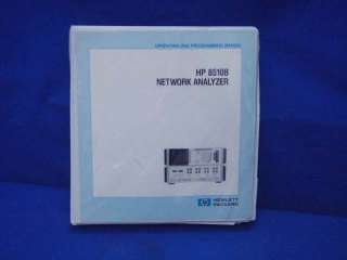 HP 8510B Network Analyzer Operating & SERVICE Manual  