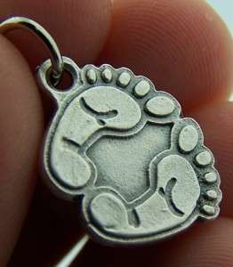 Baby Footprints Abortion Awareness Medal Feet Silver P  