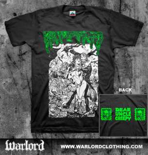   Uncle Creepy T shirt (Gore Grind Carcass Aborted Repulsion)  