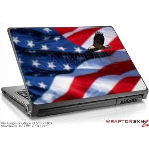  Large Laptop Skin Ole Glory Bald Eagle Electronics