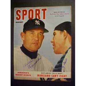 Yogi Berra & Allie Reynolds New York Yankees Autographed August 1952 