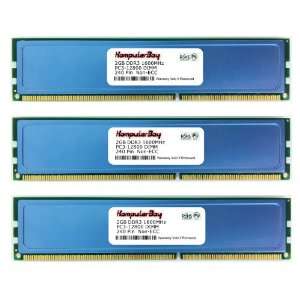  Komputerbay 6GB (3x 2GB) DDR3 DIMM 240 Pin 1600MHz PC3 