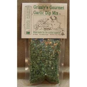 Grizzlys Gourmet Garlic Dip Mix  Grocery & Gourmet Food