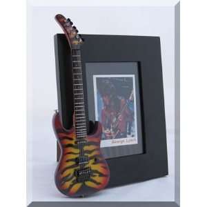   Guitar Photo Frame Tiger Sunburst Dokken Musical Instruments