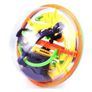   Magic Intellect Ball Puzzle Game 3D Maze Ball   Orange Toys & Games