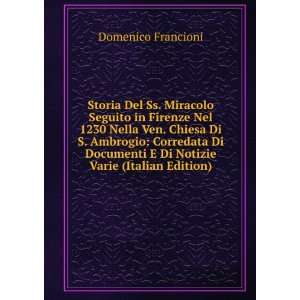   Notizie Varie (Italian Edition) Domenico Francioni  Books