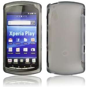  Xperia Play Black Hard Hybrid Armour Shell Protection Case + FREE 