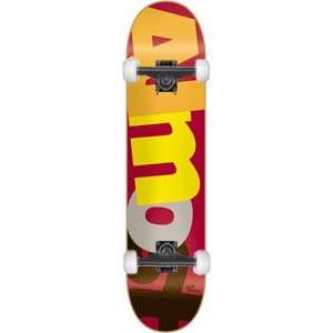 Almost Stacked Cracked Complete Skateboard   8.0 Burgandy w/Mini Logos 